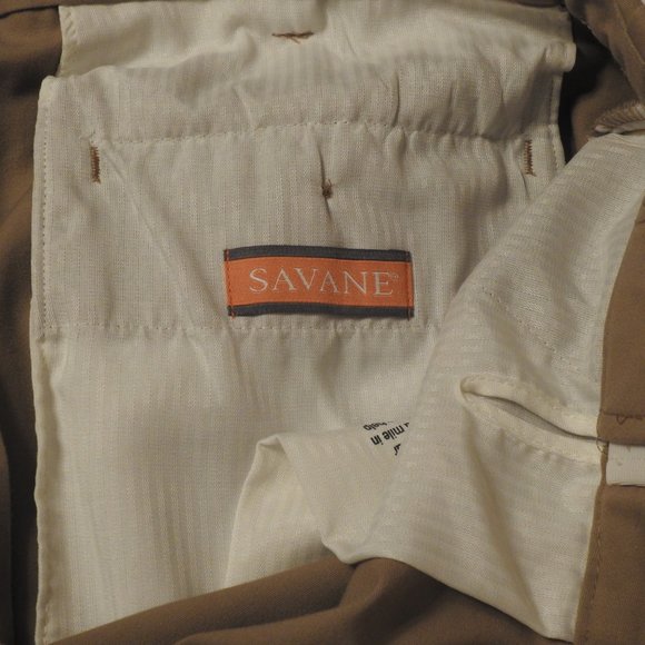 Men's Savane Dress/Casual Pants. Size 38 x 30 NWOT. Beige - Picture 5 of 7